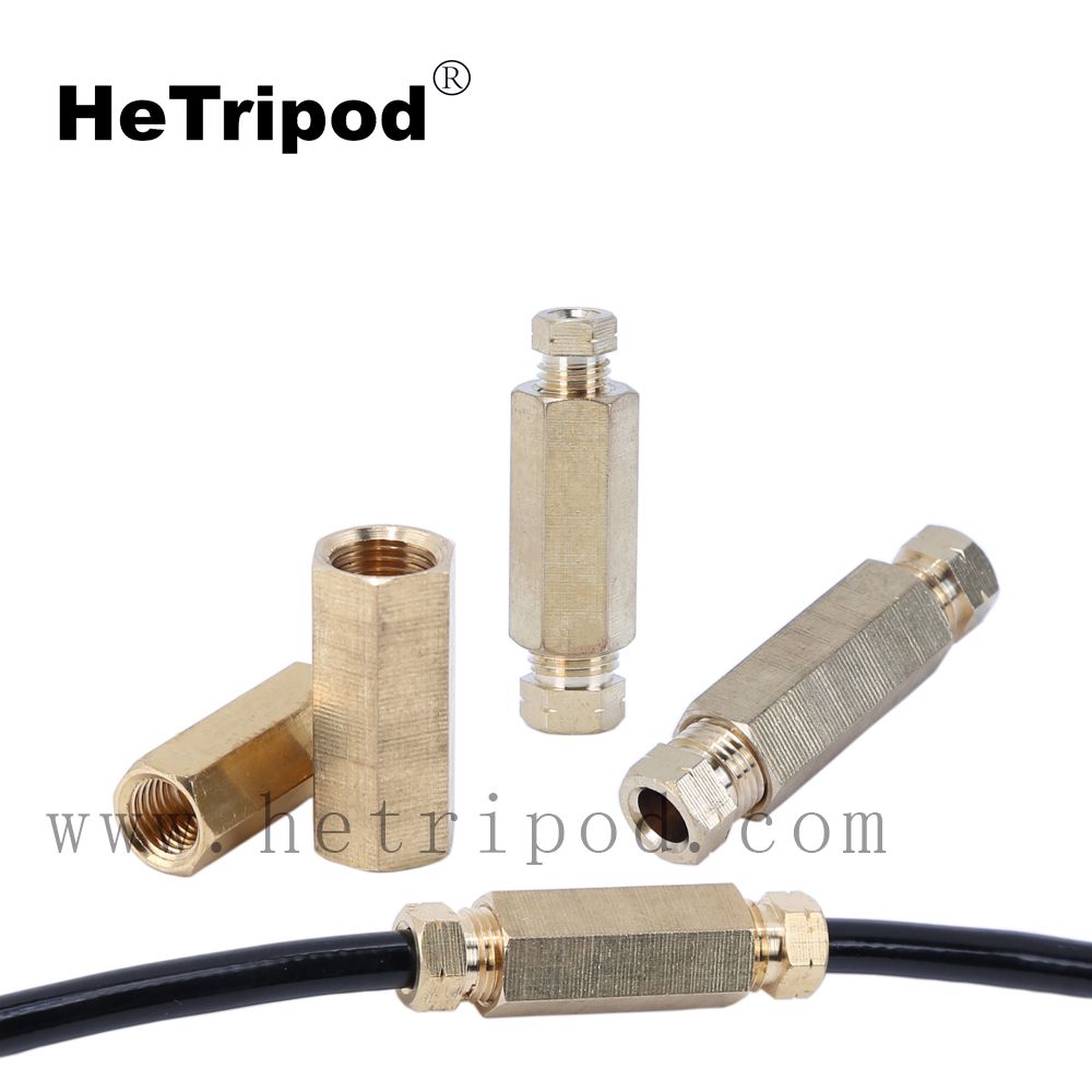 Junta de transición de latón H59 Doble alambre interior Pase recto Anillo de sello cardinal 4mm 6mm 