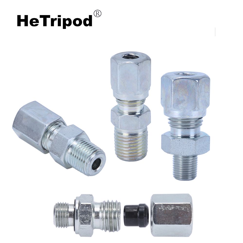 Tipo de férula, cara final recta, unión de transición directa, unión de tubería rígida, acero al car