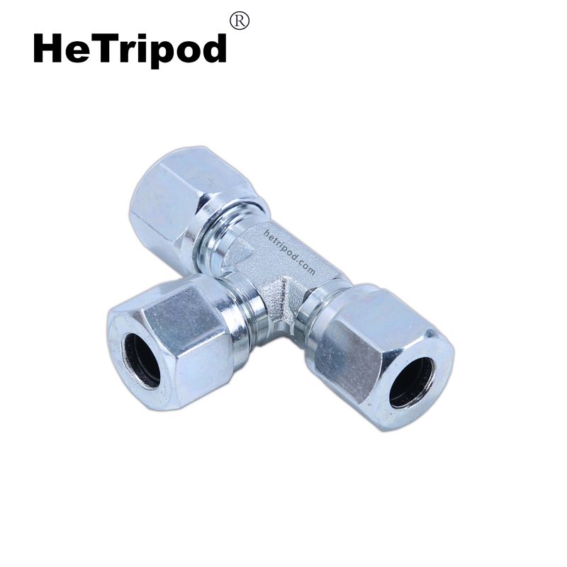 Manga blanca de acero al carbono 45# tee de tipo manguito junta hidráulica de lubricación centraliza