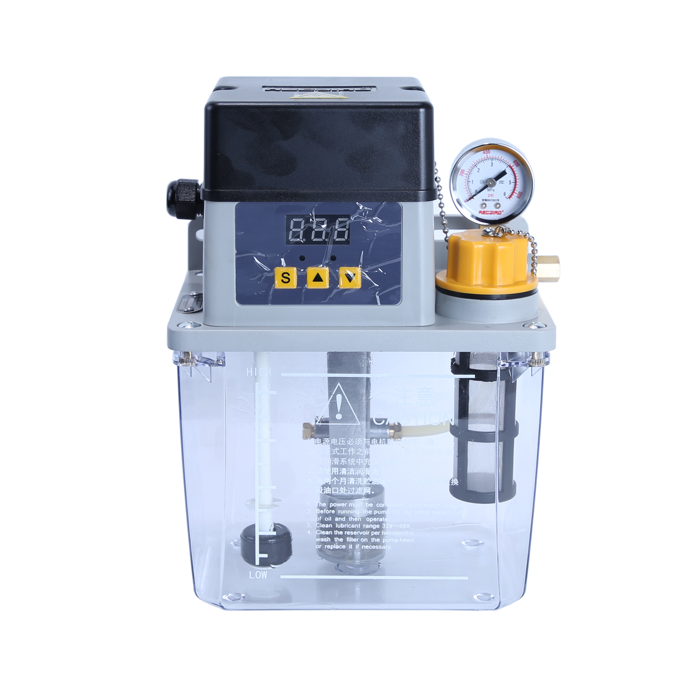 Inyector de bomba de aceite lubricante automático en el procesamiento de máquinas herramienta CNC